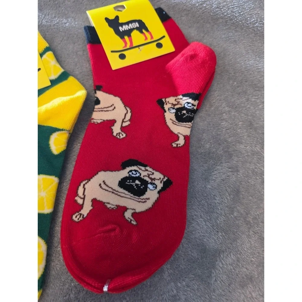 Me My Socks And I MMSI Kids Novelty Ankle Socks 12 Pair Bundle Multi Print New